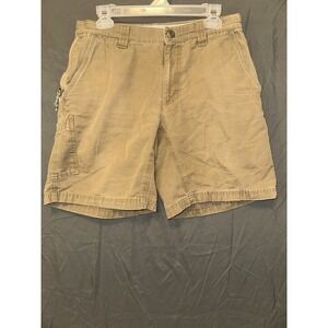 Columbia Shorts Mens 32 Khaki Beige Cargo Hiking 9" Inseam